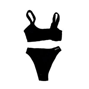 NEW 💥 ECHT black padded ribbed bikini hi cut women’ssize XS